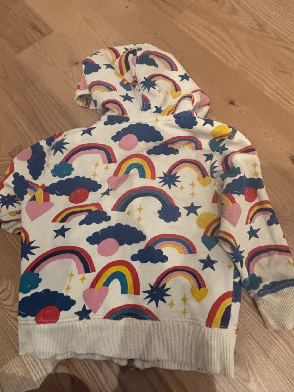 Hanna Andersson Children's Rainbow Hoodie | 3T - Picture 3 of 3
